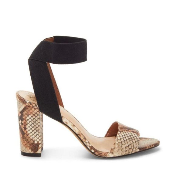 Vince Camuto Citriana Block Heel Sandal Snakeskin - Picture 2 of 12